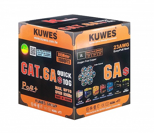 U/FTP CAT6A 305Mtr Cable roll 23AWG OUTDOOR Kuwes