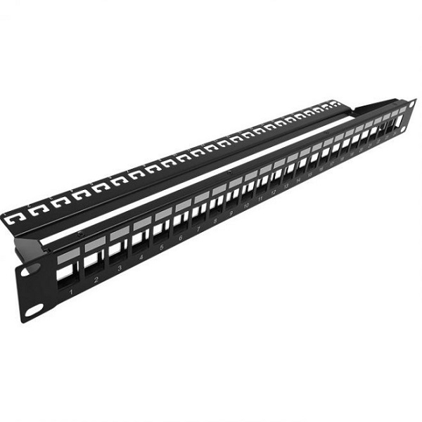 UTP Cat6A patch panel 24port