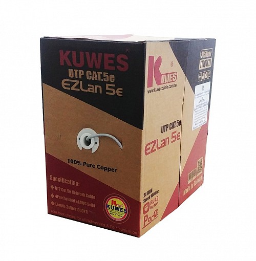 4 UTP CAT5E 305Mtr Cable roll 24 AWG Kuwes