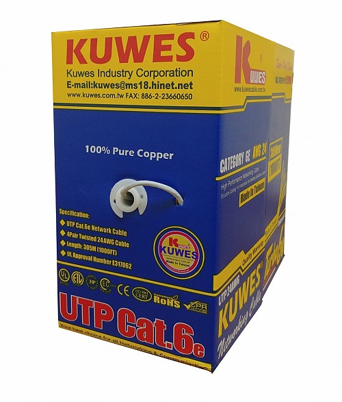 UTP CAT6 305Mtr Cable roll 24 AWG Kuwes